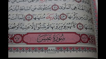 شهريار برهيزكار سورة عبس  سورة 80 -عدد آياتها 42
