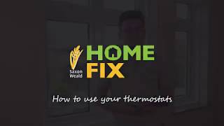 How to use your thermostats