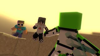 Minecraft Random Item Challenge VS 2 Hunters Minecraft Animation (part 2)