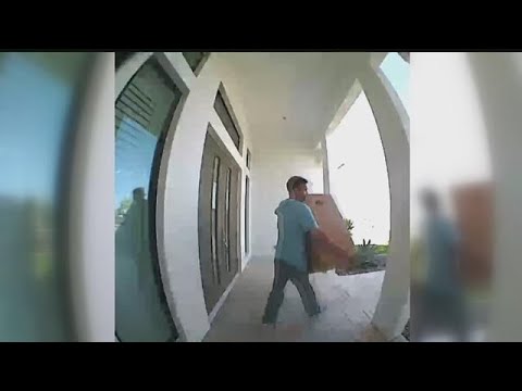 'Porch pirate' caught stealing a package in Cape Coral - YouTube