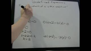 Undefined Expressions