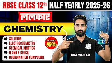 RBSE Class 12th Chemistry #1 Solutions to Coordination Compounds | Half Yearly Revision By Nayan Sir