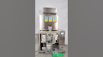 ZONESUN ZS-AFS04 Full Automatic Three Head Premade Pouch Granule Weighing Filling Sealing Machine