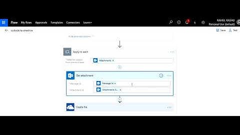 Microsoft Flow Tutorial- Outlook to Onedrive
