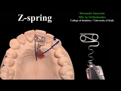 Z spring wire bending, design animation, activation and action simulation (voiced tutorial)