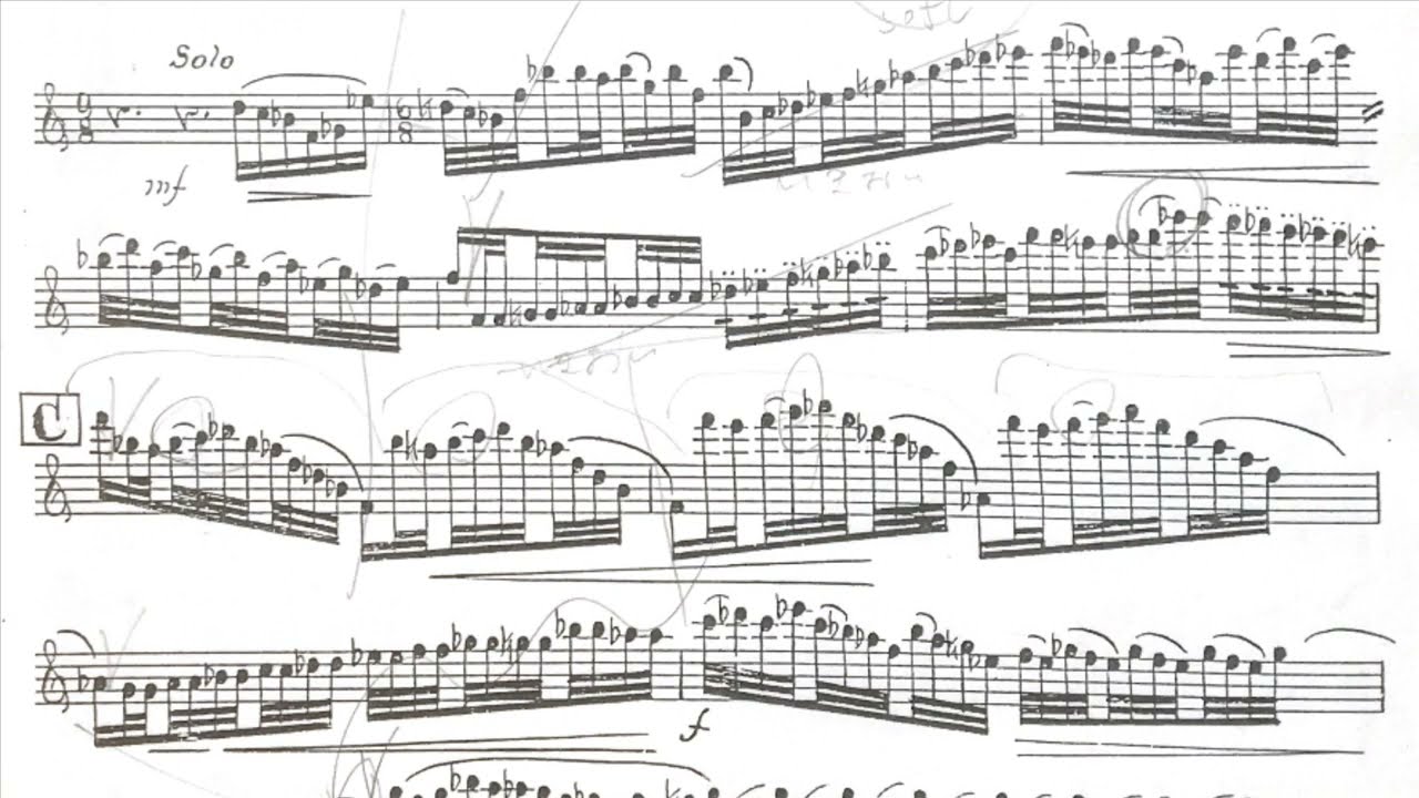 ヒンデミット ウェーバーの主題による交響的変容 第3楽章 フルートソロ