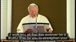 Pope John Paul refers to True Life in God