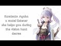this way Kamisato ayaka x mute! listener she helps you during vision hunt - Lonely Teacup