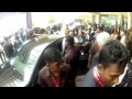 Sri Lanka President Mahinda Rajapaksa doorstepped