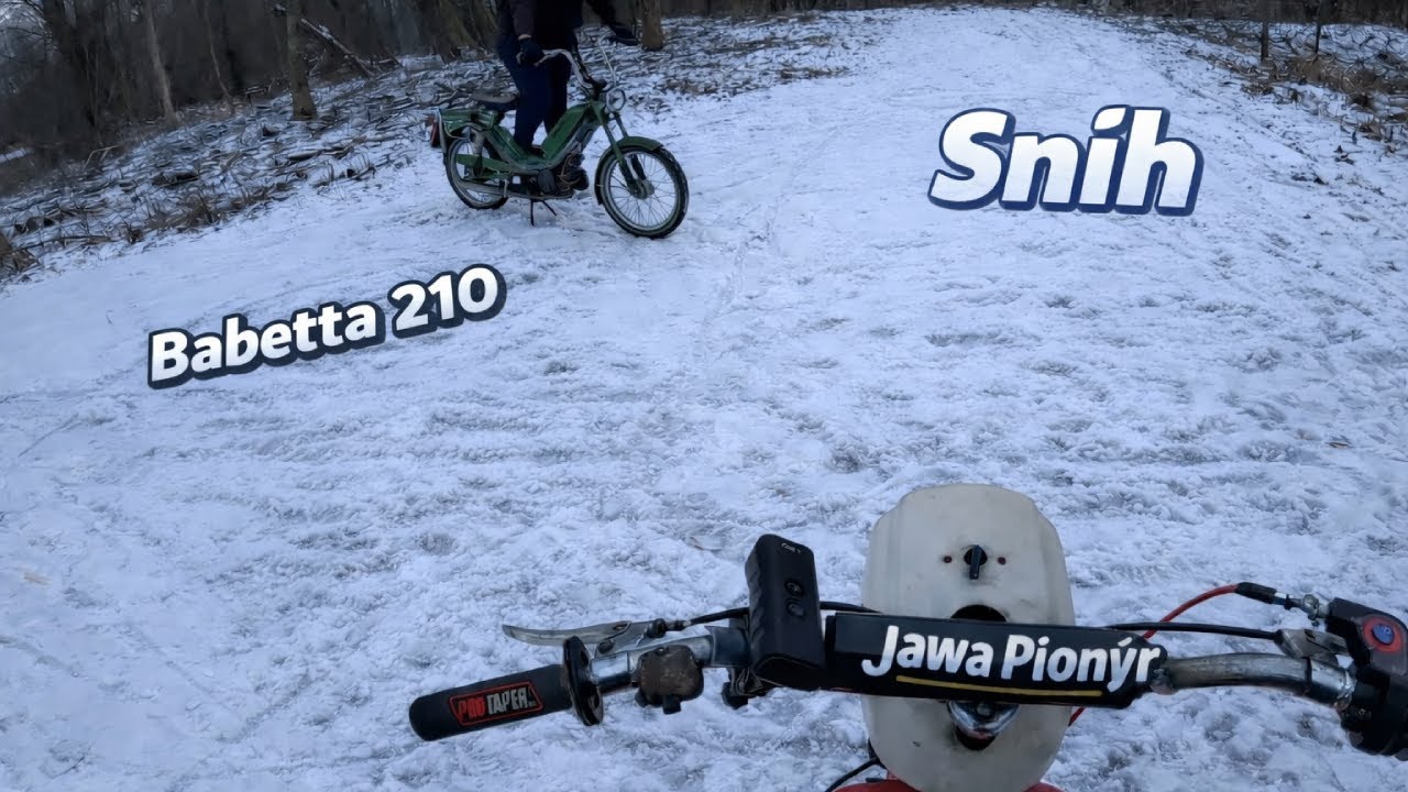 Babetta 210 + Jawa Pionýr na sněhu |Part 2|