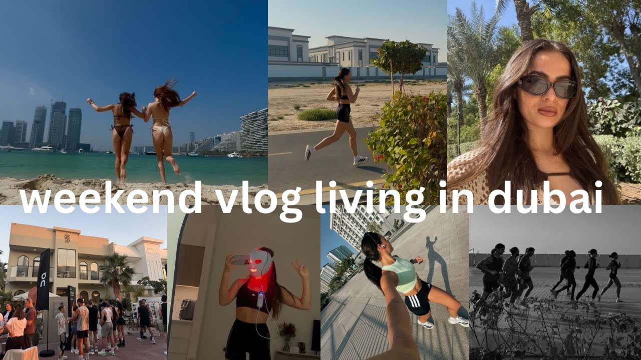 MY FIRST VLOG 💕spend the weekend with me training for the london marathon in dubai 