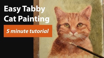 Easy Tabby Cat Painting Tutorial and Essential Tips for Painting Cat Fur