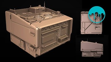 From Voxel Block to Sci-Fi Detail – 3D Coat Speed Sketch Timelapse