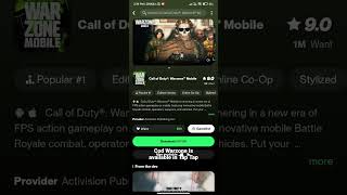 Warzone Mobile is available in Tap tap #gaming #shorts screenshot 4