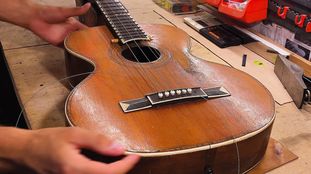 I bought a vintage guitar for $20 and repaired it