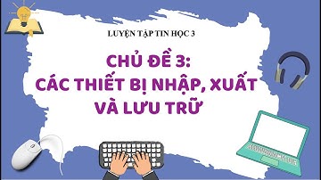LUYỆN TẬP TIN HỌC 3 IC3 SPARK | CHỦ ĐỀ 3 - CÁC THIẾT BỊ NHẬP, XUẤT VÀ LƯU TRỮ