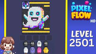 Pixel Flow Level 2501 Solution Walkthrough