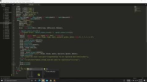 Sign Up Form Using HTML, CSS and PHP With Backend Database - Part 2