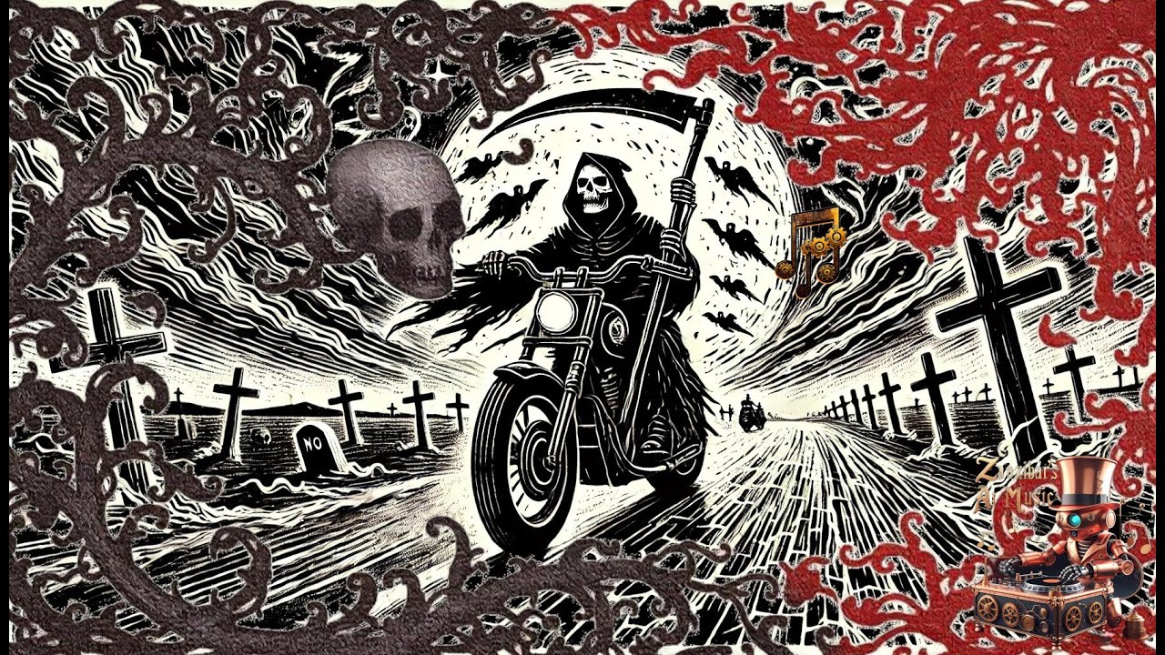 Ride to the Reaper in the Sky - Reaper's Fretworks | Grim AI Bluegrass Metal Dirge