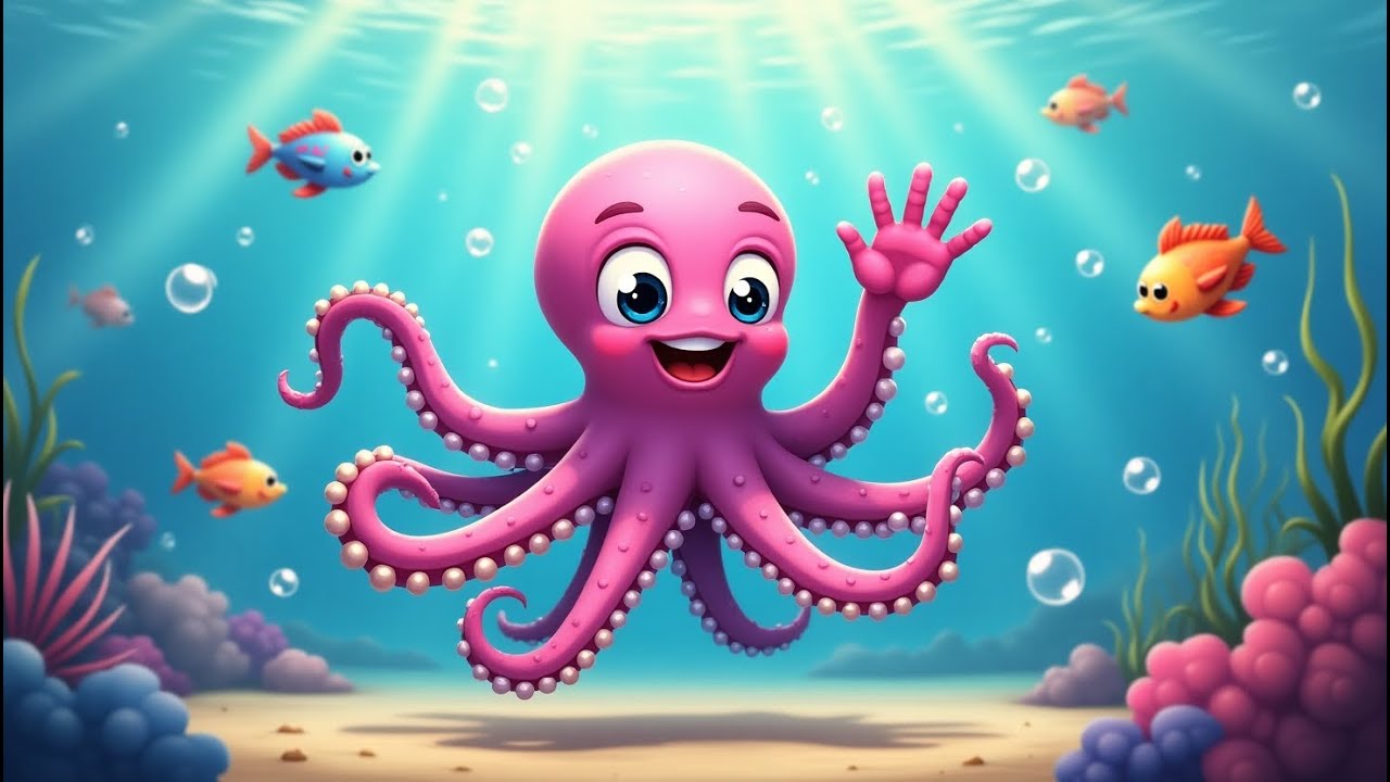 The Tickly Octopus 🐙🌊😄 | Silly Ocean Kids Rhyme