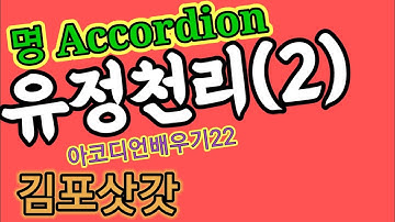 아코디언배우기22/유정천리(2)/ 김포삿갓 조환기
