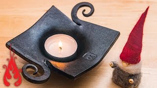 Blacksmithing - Tealight candle holder experiment