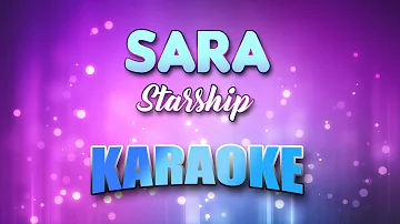 Starship - Sara (Karaoke & Lyrics)