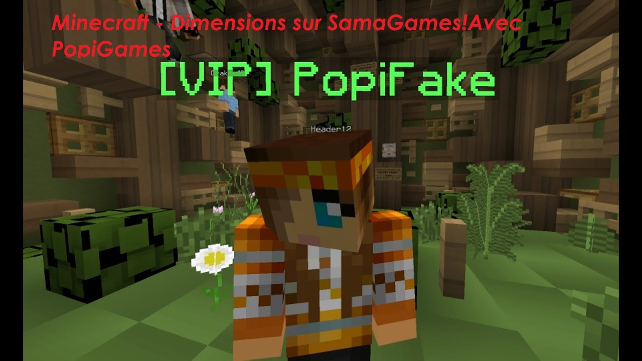 Minecraft - Dimension sur SamaGames!Avec PopiGames ep 1 - YouTube