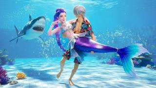 Shark Attacks Mermaid Rumi as Jinu Rescues 😱🔥 Rescue Rumi - Huntrix Music | Kpop Demon Hunters