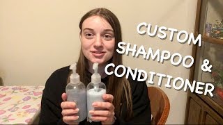 Trying out Custom Shampoo and Conditioner
