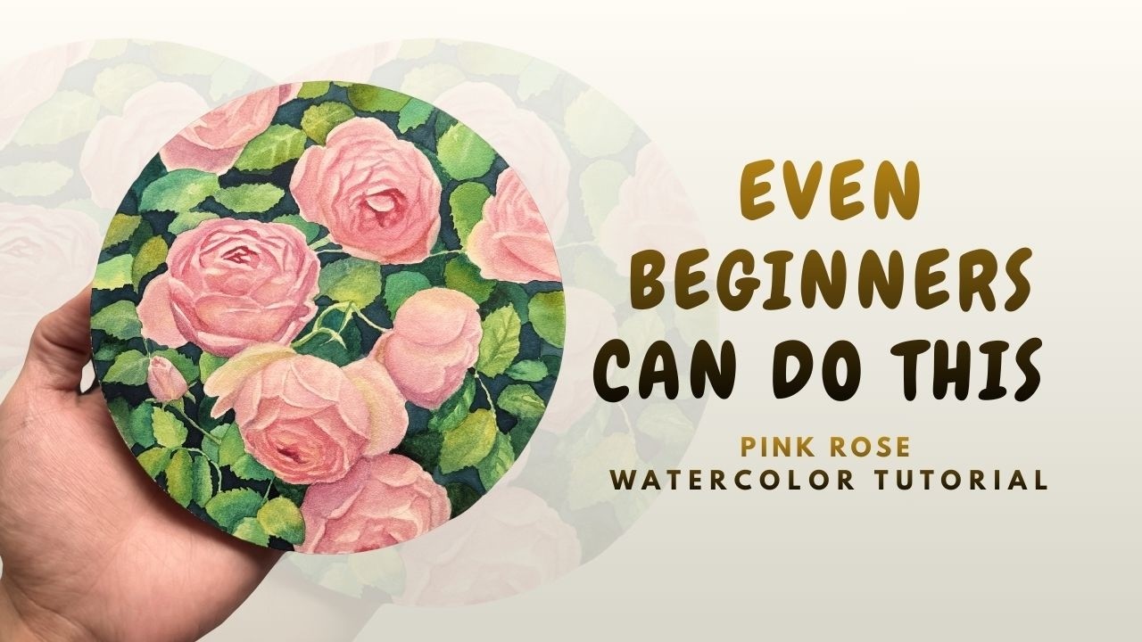 Paint This Pink Rose in One Sitting — Watercolor for Every Level