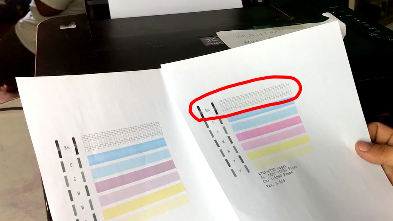 Canon G3000 Troubleshooting BLACK PRINTING PROBLEM 1080HD YouTube