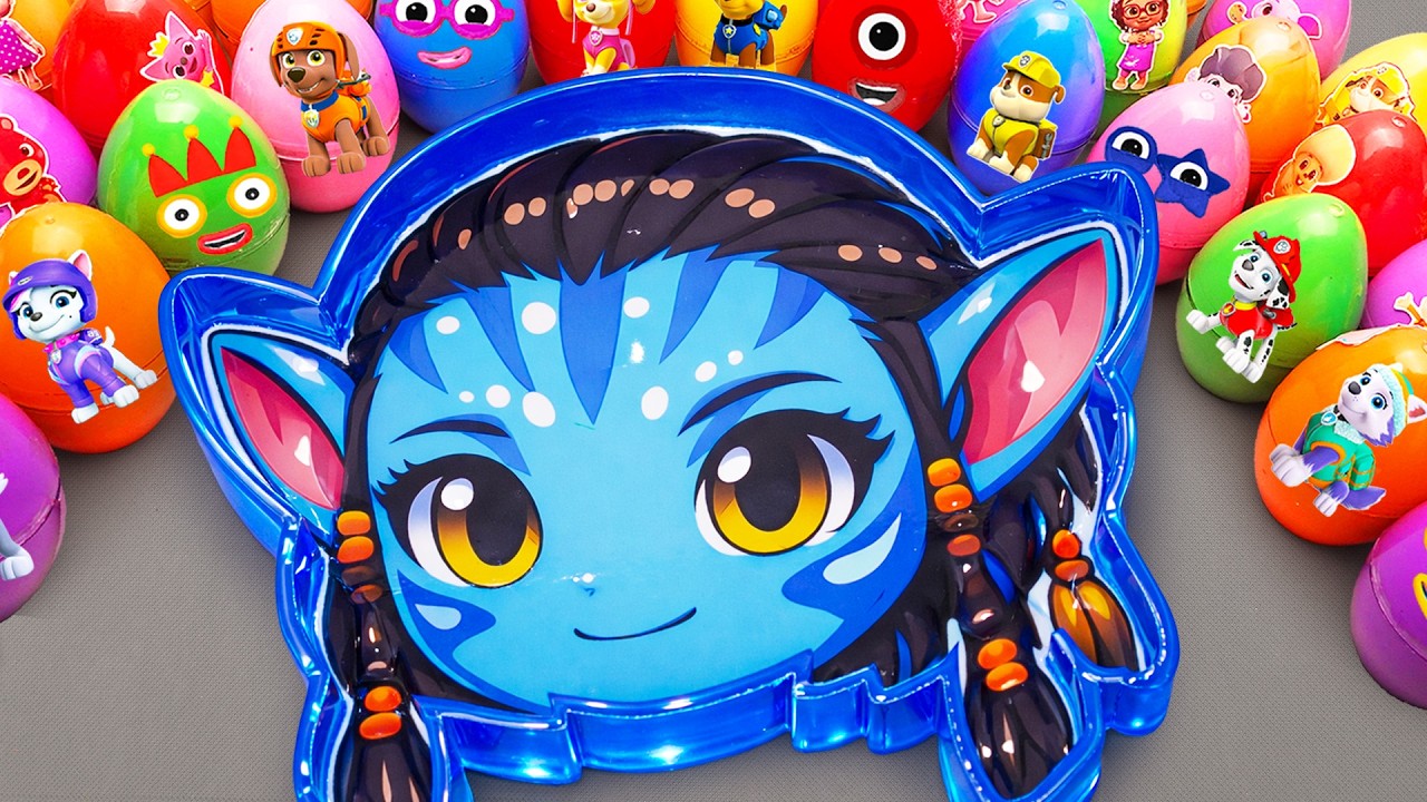 How to make Blue Slime Bathtub by mixing Paw Patrol Clay Eggs | Oddly Satisfying Slime ASMR