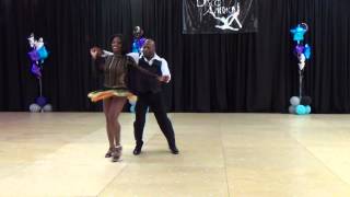 Erica Smith & Wendall McClellan ~ Pro-Am Hustle Silver Level 2 ~ Disco America 2015