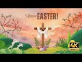 1 Hour Easter Cross Screensaver | Copyright Free Church Background | Pre-Service Loop