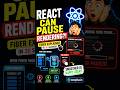 React Fiber Explained in 30 Seconds ⚛️ |Why React Can Pause Rendering 😳 #reactjs #javascript #ai