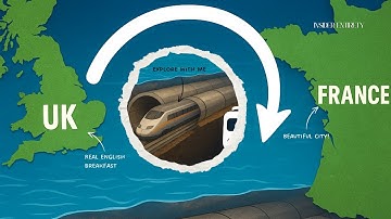 このトンネルは海の底で国々を繋いでいます！🌊🚄
