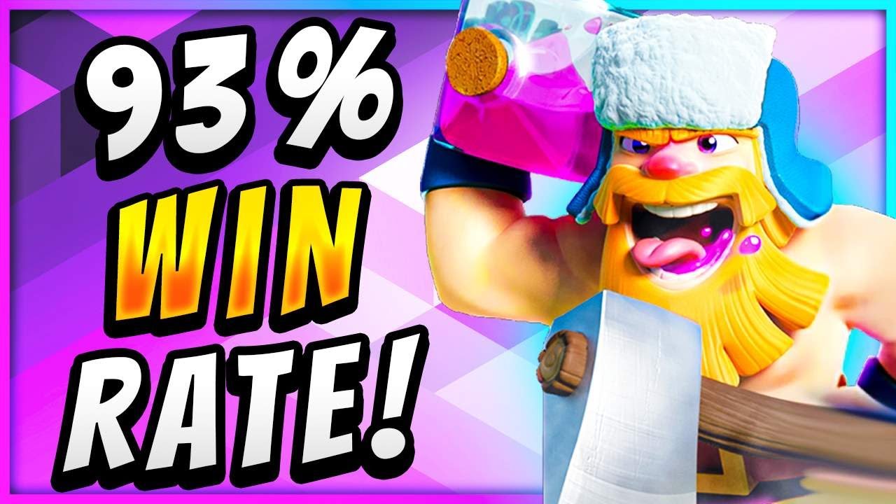 93% WIN RATE! BEST LUMBERJACK BALLOON DECK — Clash Royale