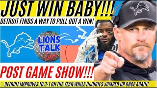POST GAME SHOW - DETROIT LIONS WIN VS CLEVELAND BROWNS! LIONS IMPROVE TO 3-1 ON THE YOUNG SEASON!