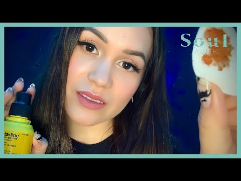 asmr curo tus heridas 💉🩹 | Soul ASMR
