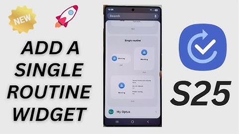 🌟 How to Add a Single Routine Widget to Home Screen on Galaxy S25 for Instant Access!