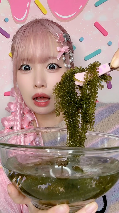 韓国コンビニのふくらむぷちぷち海ぶどうASMR🫧🫧#shorts #asmr #mukbang #food #咀嚼音 #モッパン