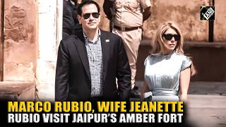 Marco Rubio, Wife Jeanette Rubio visit Jaipur’s Amber Fort, Sergio Gor accompanies