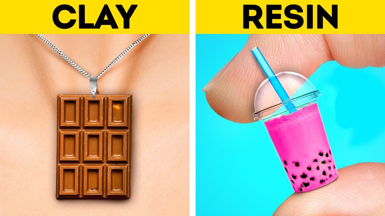 POLYMER CLAY VS. RESIN || Cute Mini Crafts, DIY Jewelry And Accessories ...
