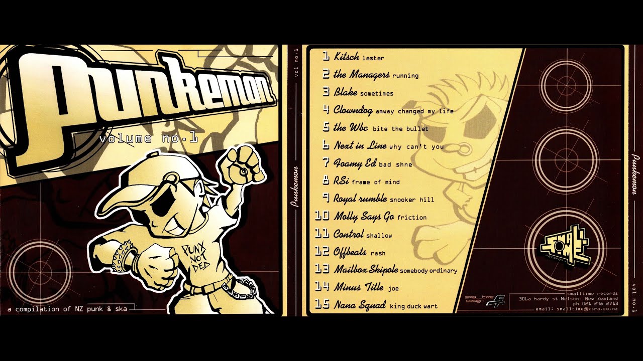 Punkemon Vol One. (A Compilation of NZ Punk & Ska) Full Album - 2001
