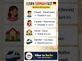 English to German Vocabulary 🇩🇪 | People and Places in German. #germanforbeginners #learngermandaily