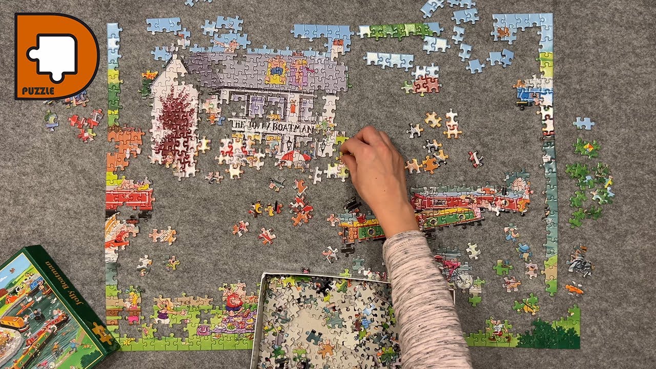 1000 Pieces Puzzle Time Lapse / video for relax - YouTube