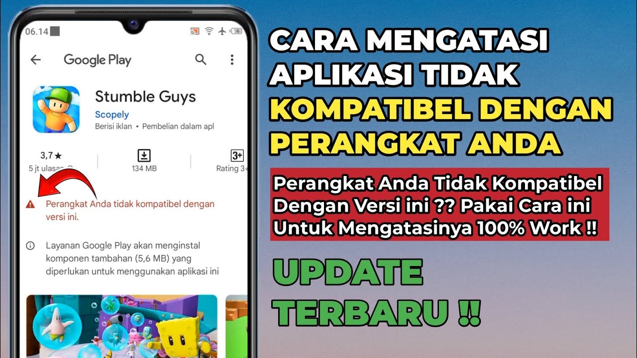 Cara Mengatasi Aplikasi Tidak Kompatibel Dengan Perangkat Anda di Hp