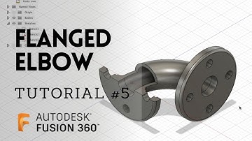 Flanged Elbow CAD Modeling Fusion 360 Practise Tutorial #5
