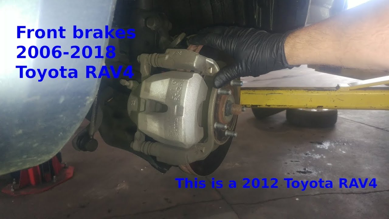 Front brake pad replacement 2012 Toyota RAV4 2006-2018